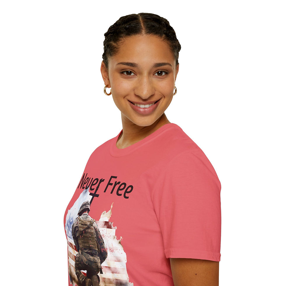 Thumbnail: Patriotic T-Shirt, Veteran Support, American Pride Shirt, Comfort Wear, Casual