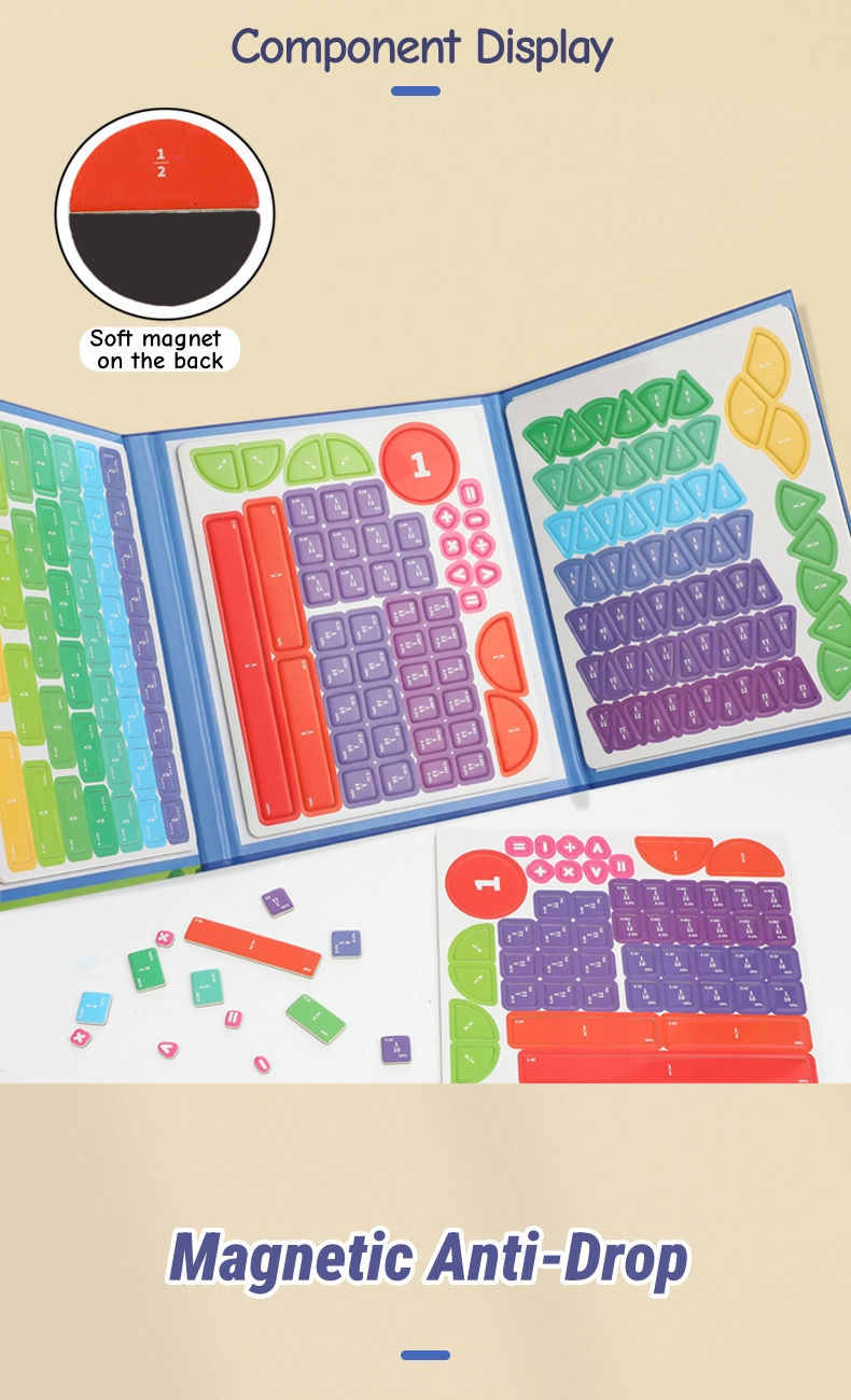Thumbnail: Magnetic Fraction Disk Teaching Aids, Fraction Science Education Model Practical