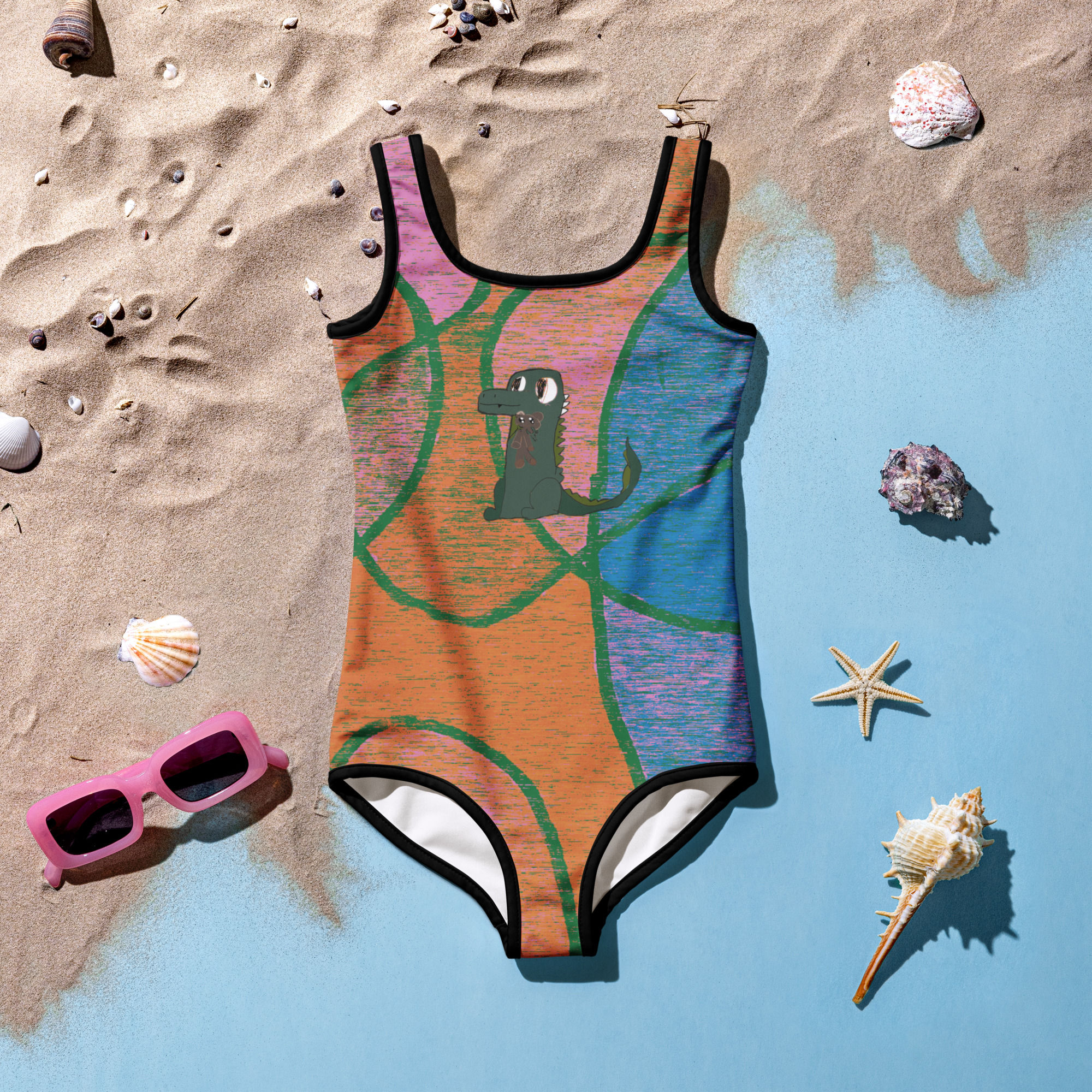 All-Over Print Kids Swimsuit