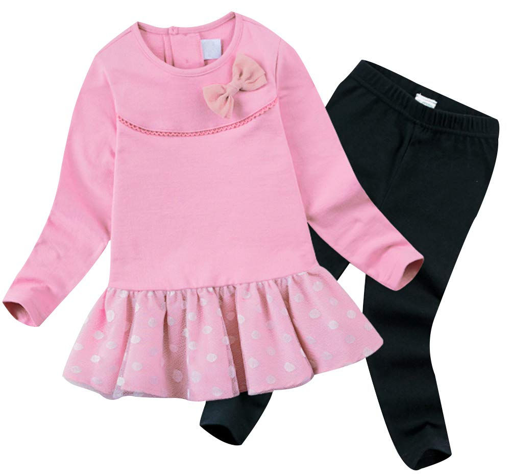BomDeals Cute Cat Elephant Print Toddler Baby Girls Clothes Set,Long Sleeve T...