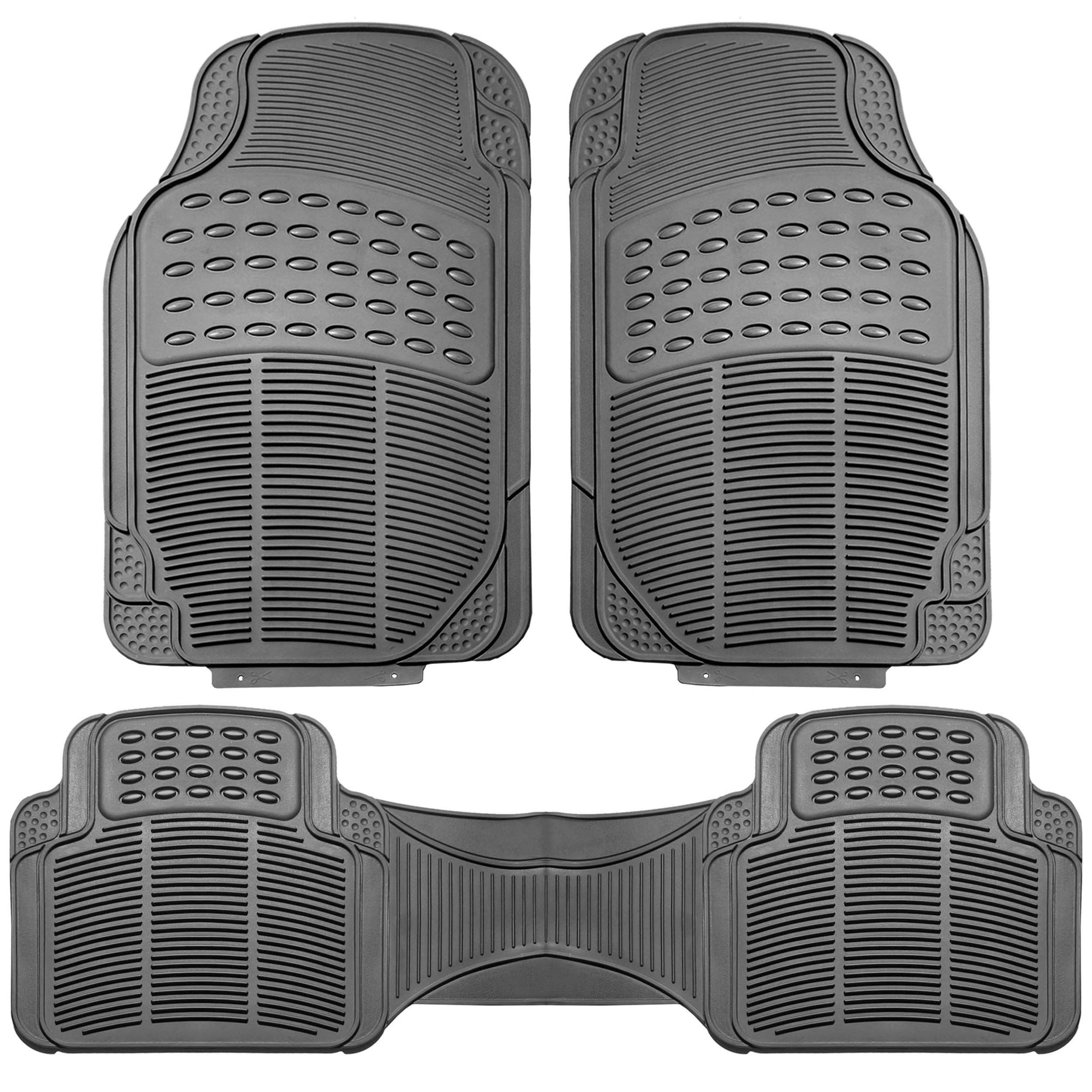 FH Group Car Floor Mats - Heavy-Duty Rubber Floor Mats for Cars, Universal Fi...