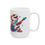 Thumbnail: "Cute Bearded Dragon playing the electric guitar" Coffee mug