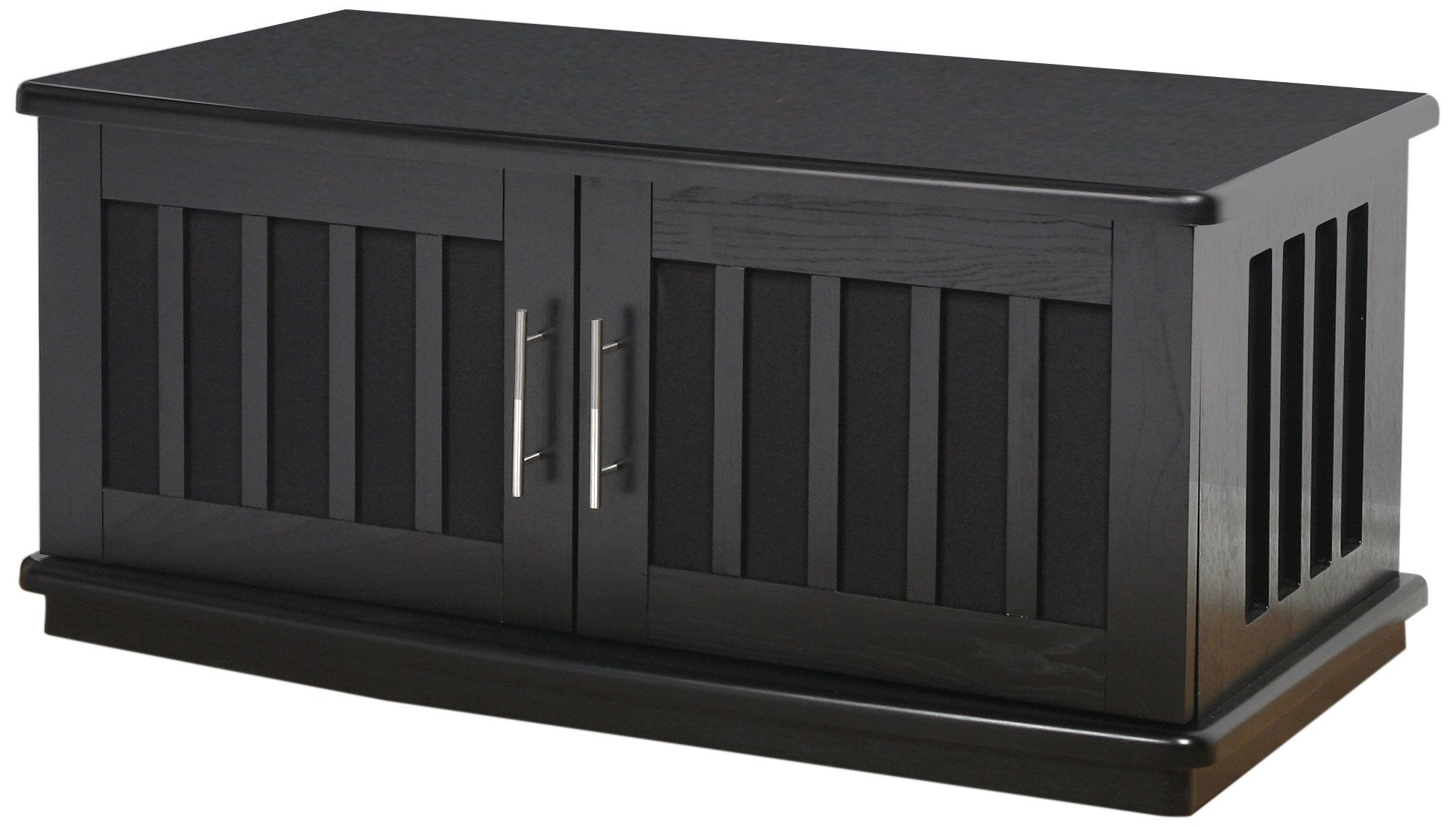 PLATEAU LSX-D 42 B Wood TV Stand, 42-Inch, Black Oak Finish