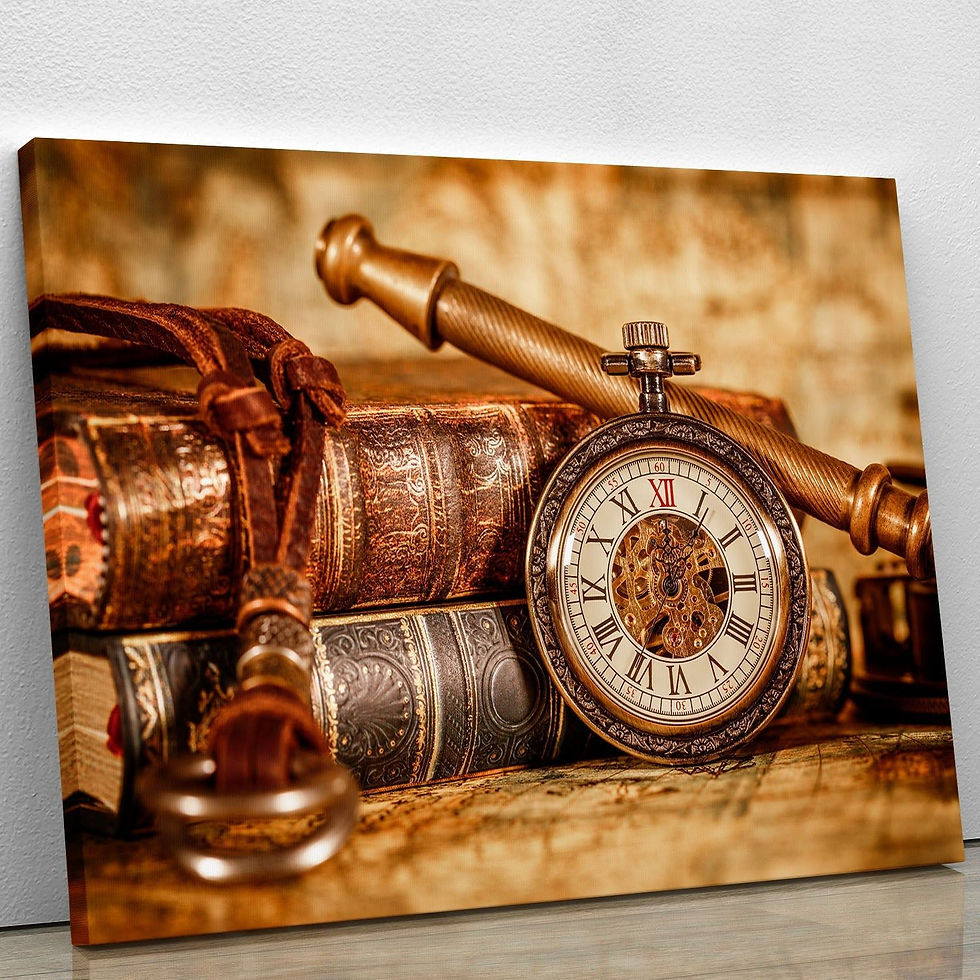 Thumbnail: Vintage Antique pocket watch Canvas Print or Poster