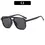 Thumbnail: Vintage Square Sunglasses for Women Men Thick Frame 11111