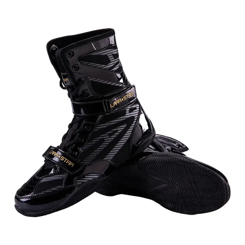 Thumbnail: LS0099 Men's Lightweight Flexible Wrestling Boxing Shoes Custom Logo