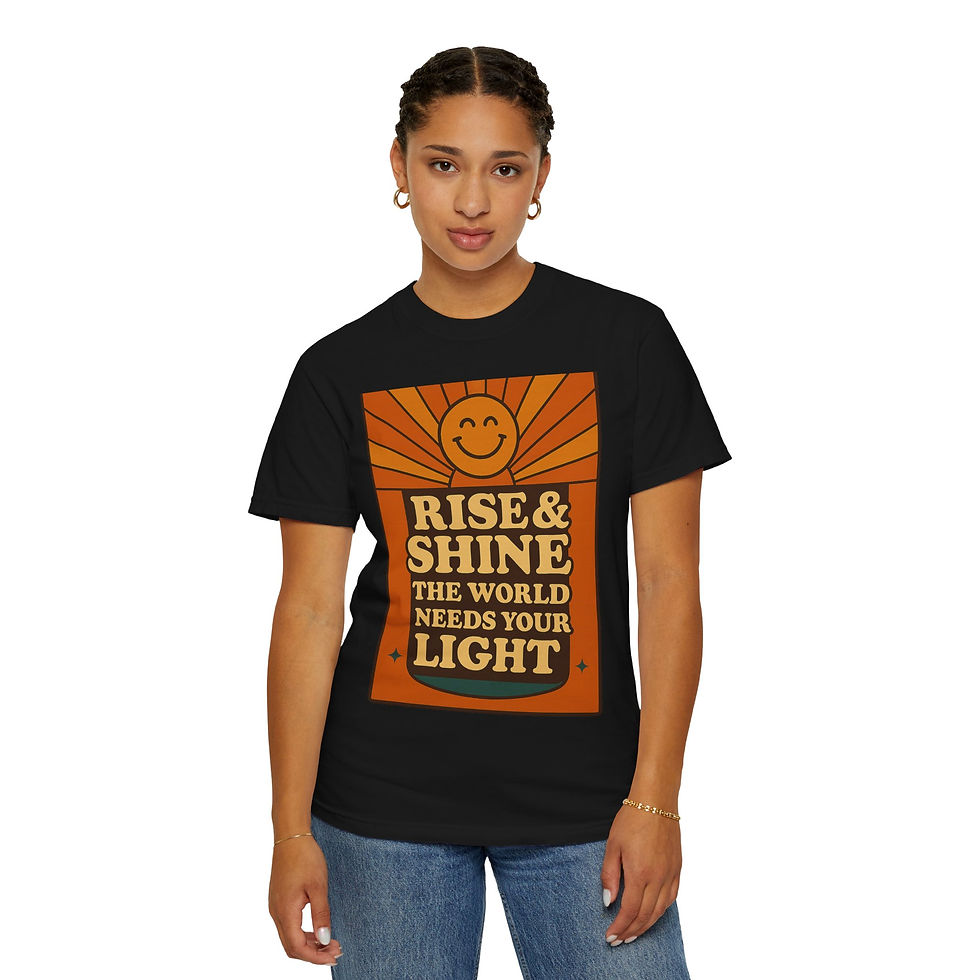 Thumbnail: Rise & Shine Motivational T-Shirt | Positive Unisex Tee for Daily Inspiration