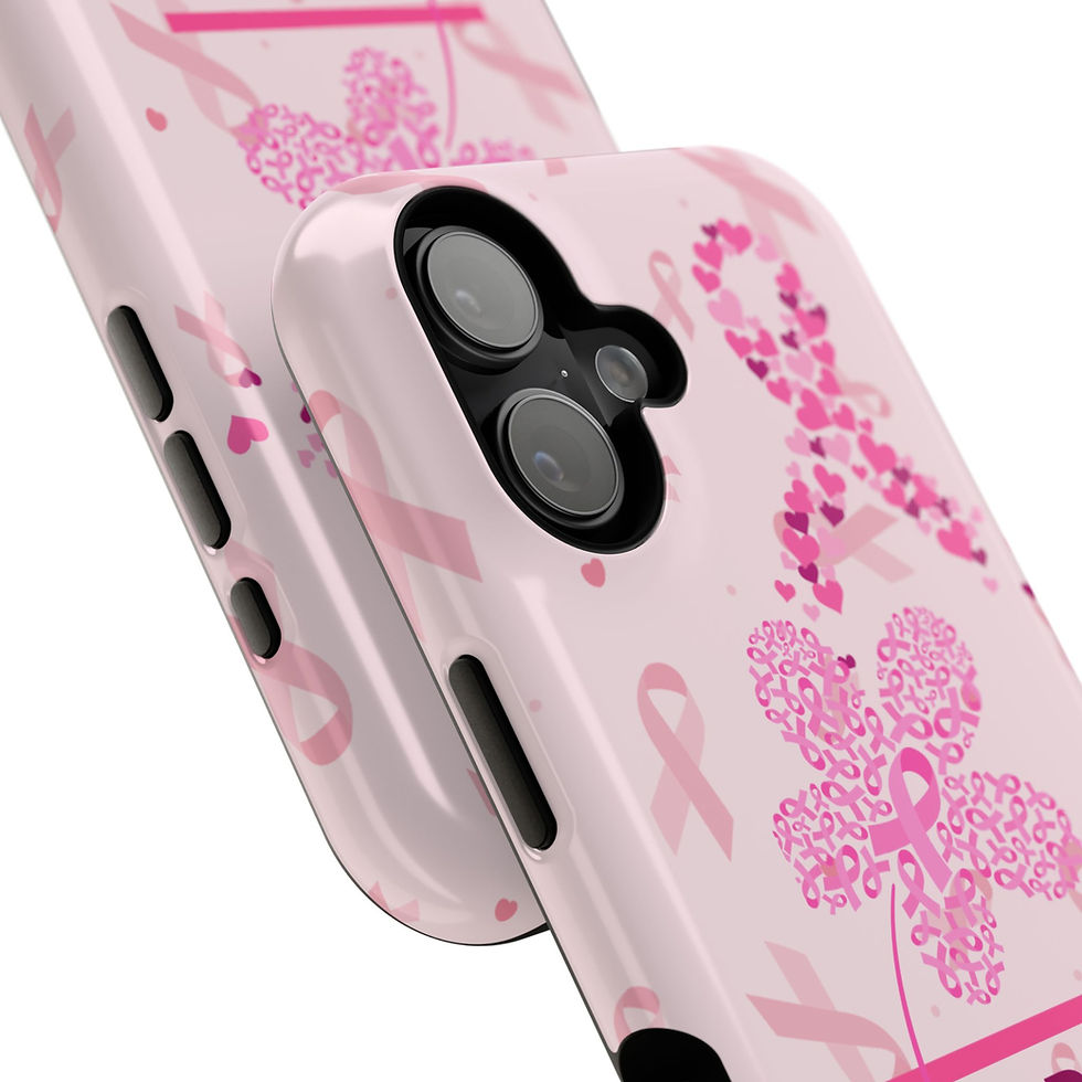 Thumbnail: Breast Cancer Awareness Phone Case, Warriors, Gift for Survivors, Pink Ribbon