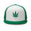 Thumbnail: Embroidered Green Leaf Trucker Cap