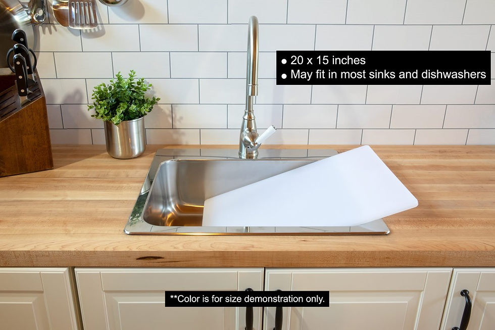 Thumbnail: Thirteen Chefs Professional Plastic Cutting Board, HDPE Poly for Restaurants,...