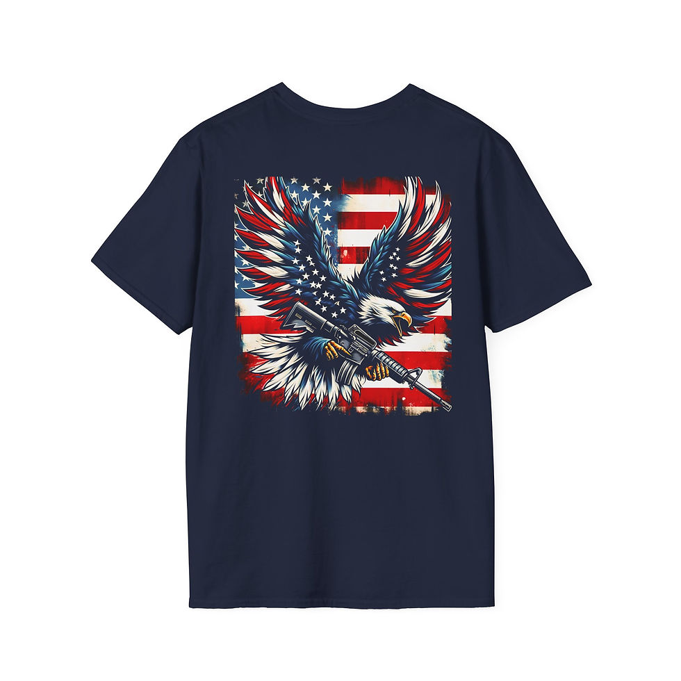 Thumbnail: Patriotic Eagle T-Shirt – Unisex Softstyle Tee