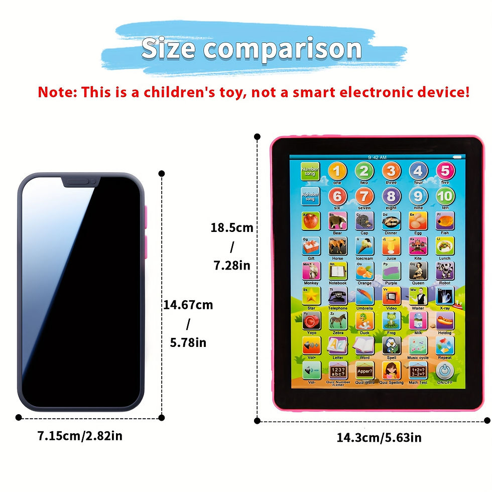 Thumbnail: Tablet Learning Pad Toy For Teaching English Alphabet Numbers Word Music Math, E