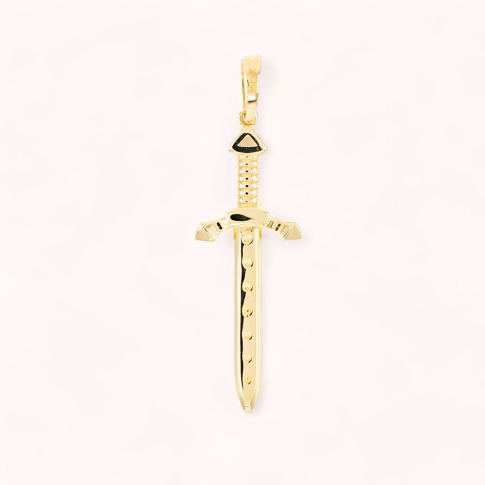 14K Gold King Arthur's Sword Pendant