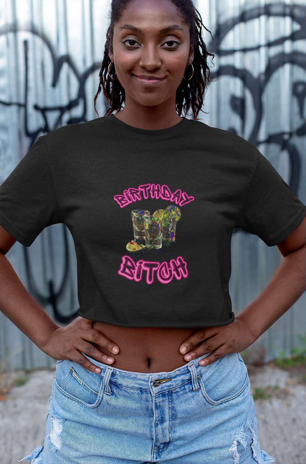 Thumbnail: Tequila Birthday Bitch Women's Crop Tee