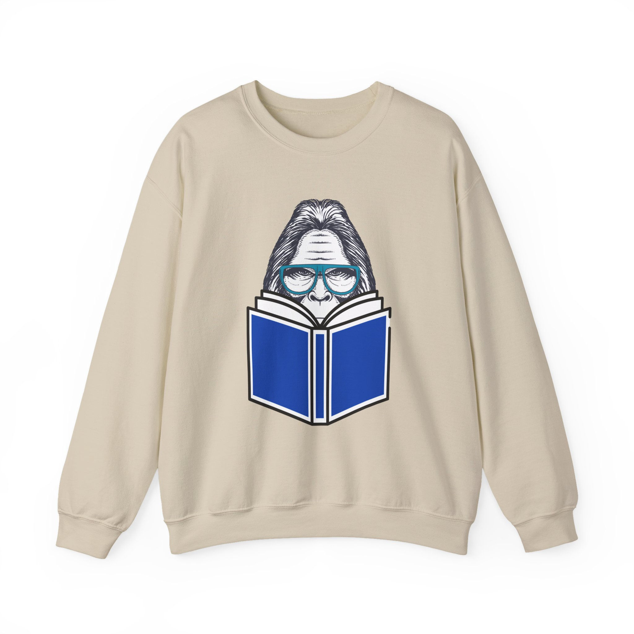 Bigfoot Reads Unisex Crewneck Sweatshirt