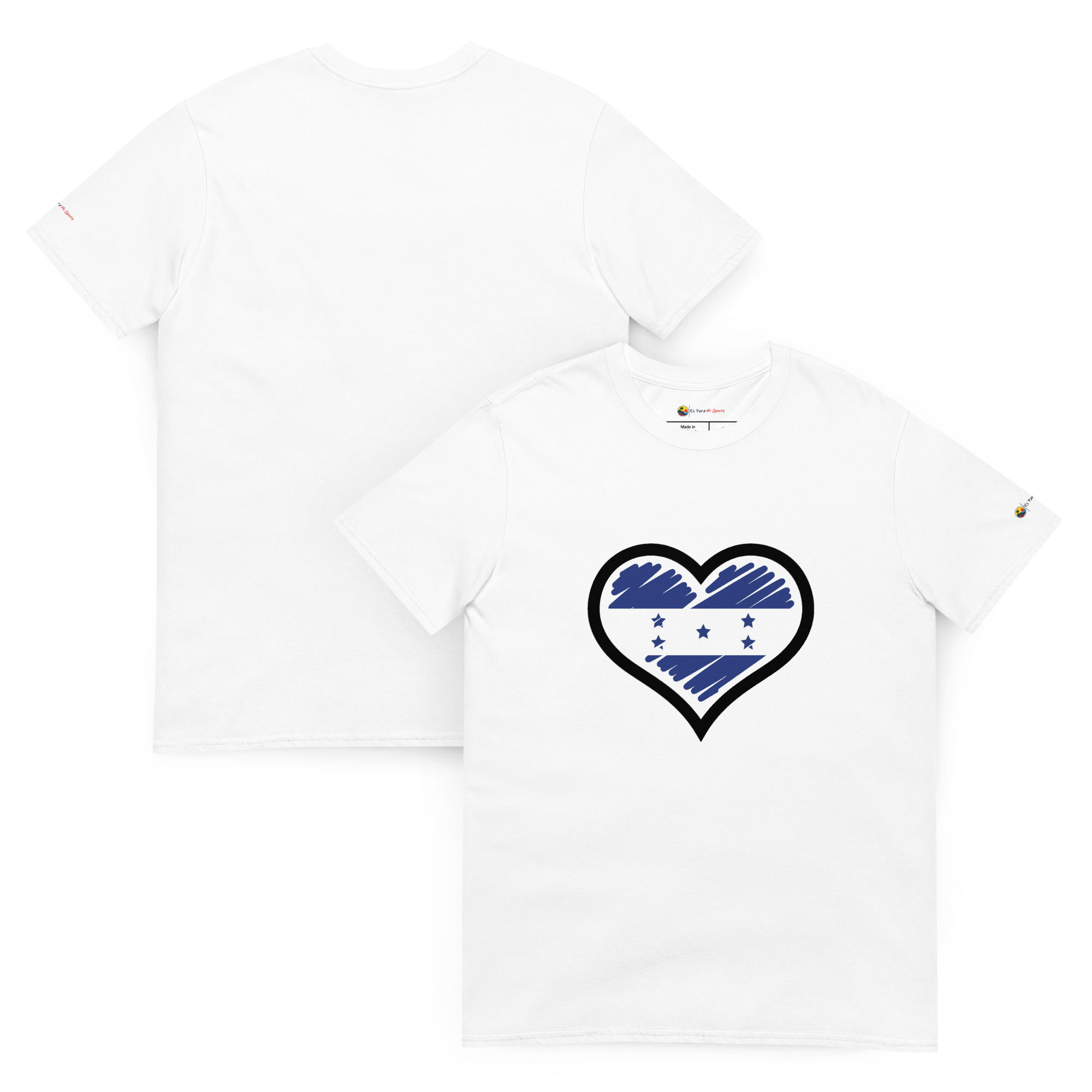 "Corazón 2" - Honduras, classic unisex tee, old colors, Heart only