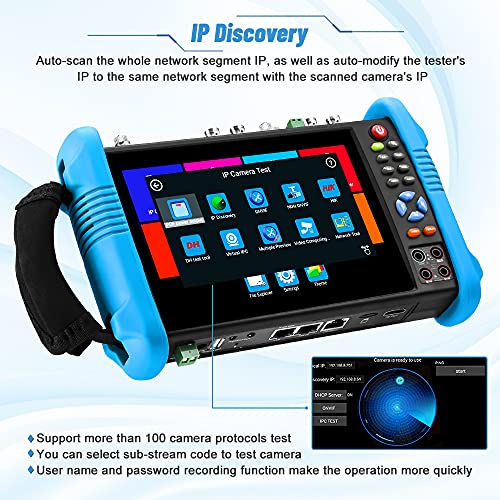 Thumbnail: Wsdcam 7 Inch All in One IPS Touch Screen IP Camera Tester Security CCTV Test...