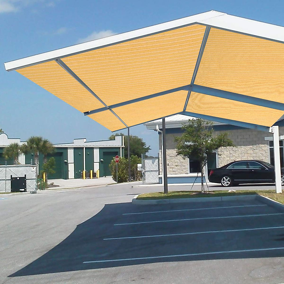 Thumbnail: Eden's Decor Rectangular 10' X 20' Wheat Sun Shade Sail UV-Blocking Outdoor S...
