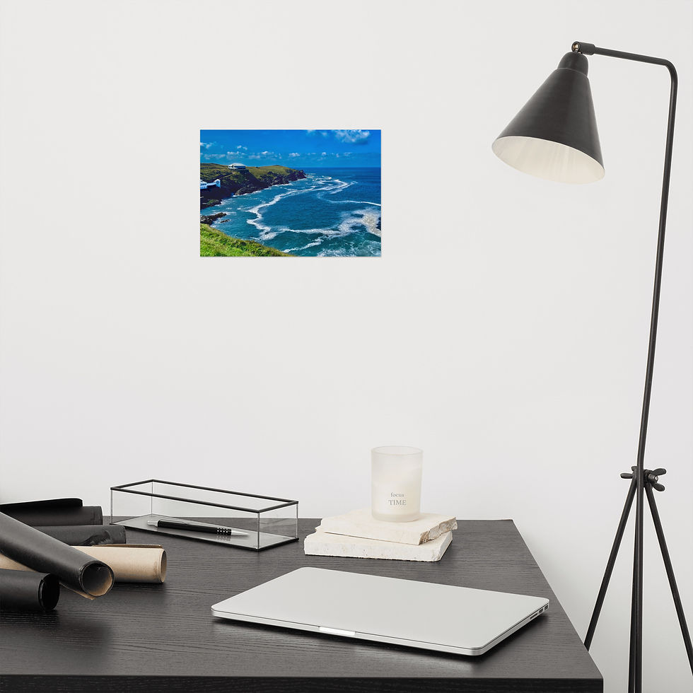 Thumbnail: Newquay Cliff Scape Print