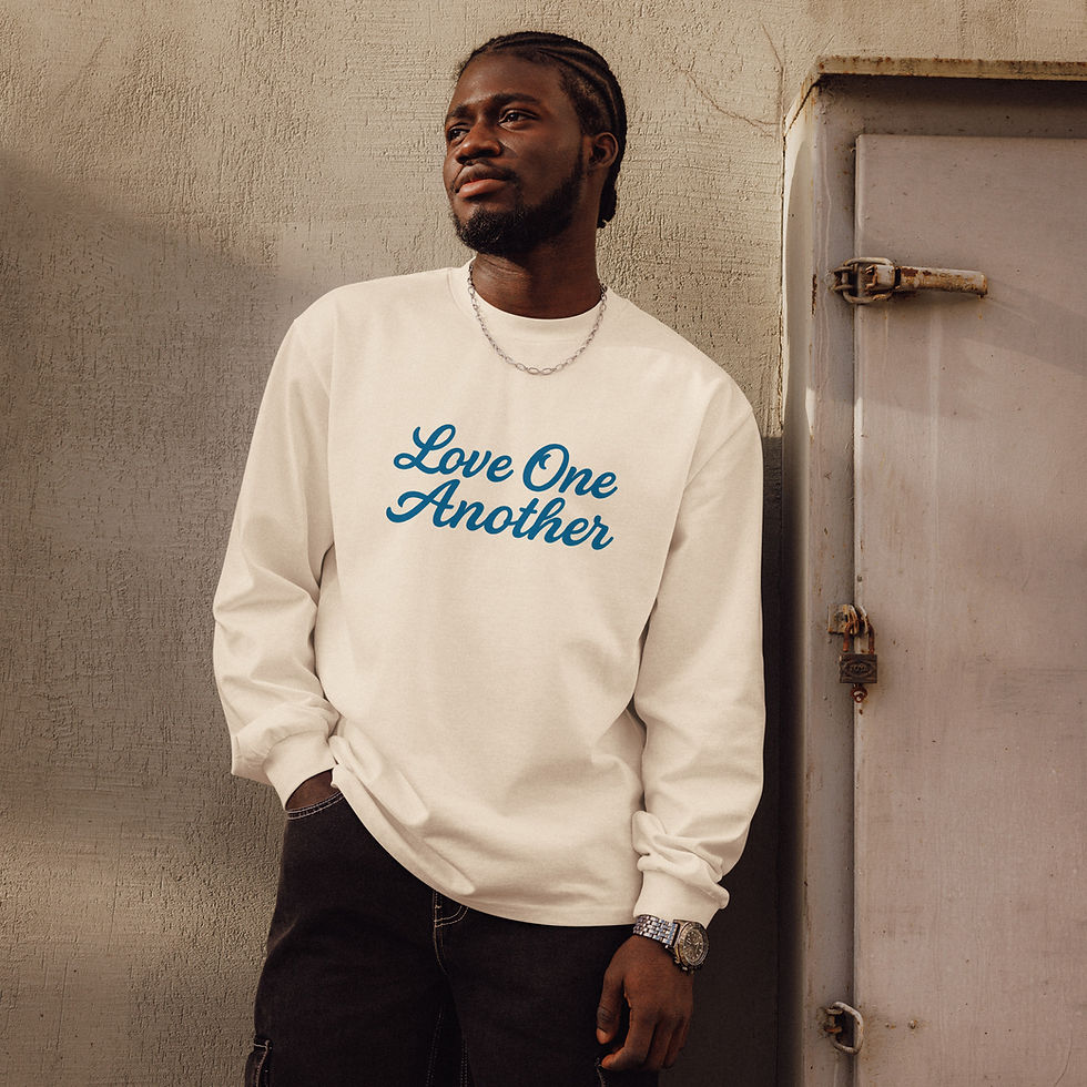 Thumbnail: Love One Another - Premium heavyweight long sleeve shirt