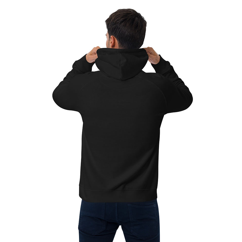 Thumbnail: Unisex eco raglan hoodie - Lifes Better Under Pressure 2