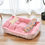 Thumbnail: Pet Large Dog Bed Warm House Candy-colored Square Nest Pet Kennel For Small Medi