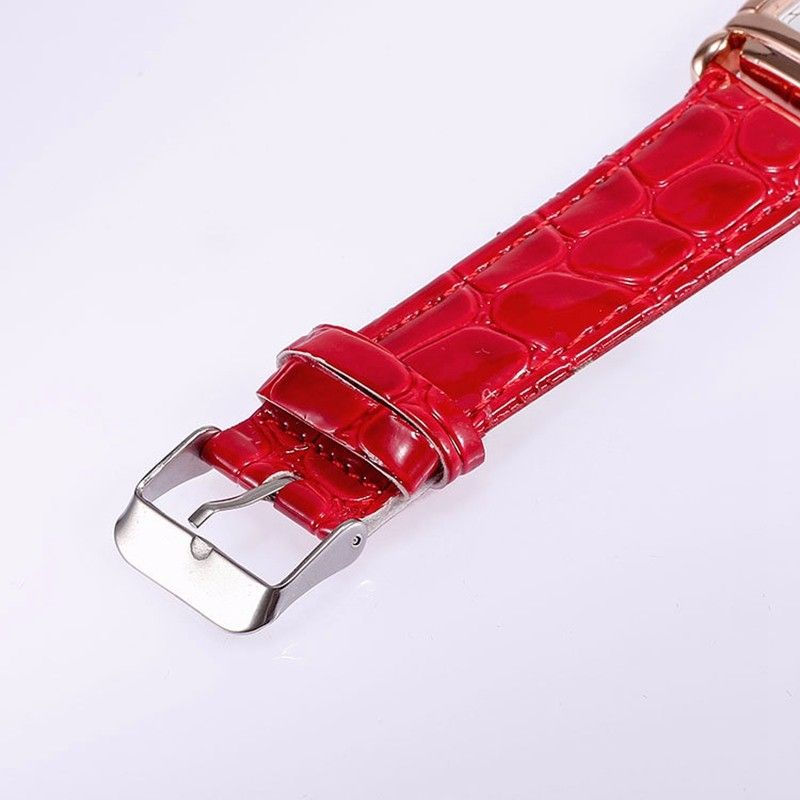 Thumbnail: 2022 New Watches for Women Square Rose Gold Wrist Watches Fashion Leather Brand 