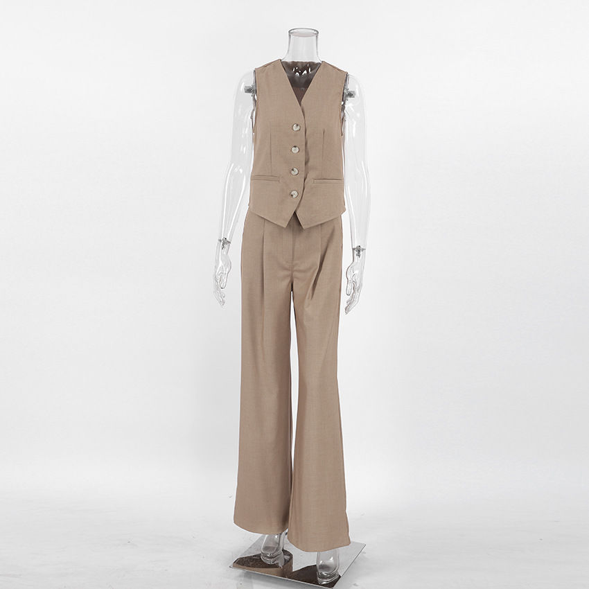 Thumbnail: Summer Wear 2 Pieces Trending Clothing Vest and Pants Two Piece Matching Sets Fe