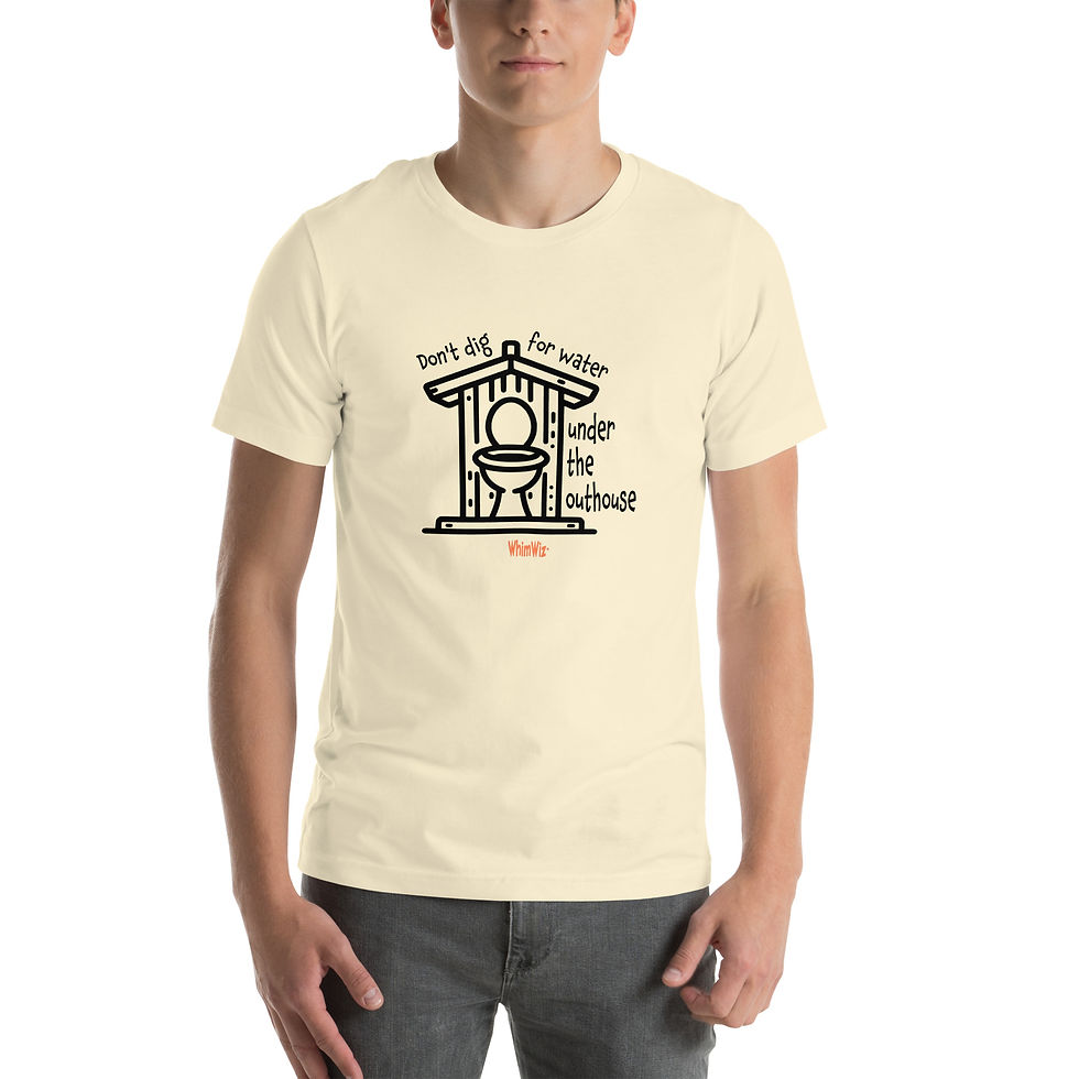 Thumbnail: Under the Outhouse - WhimWiz Unisex t-shirt