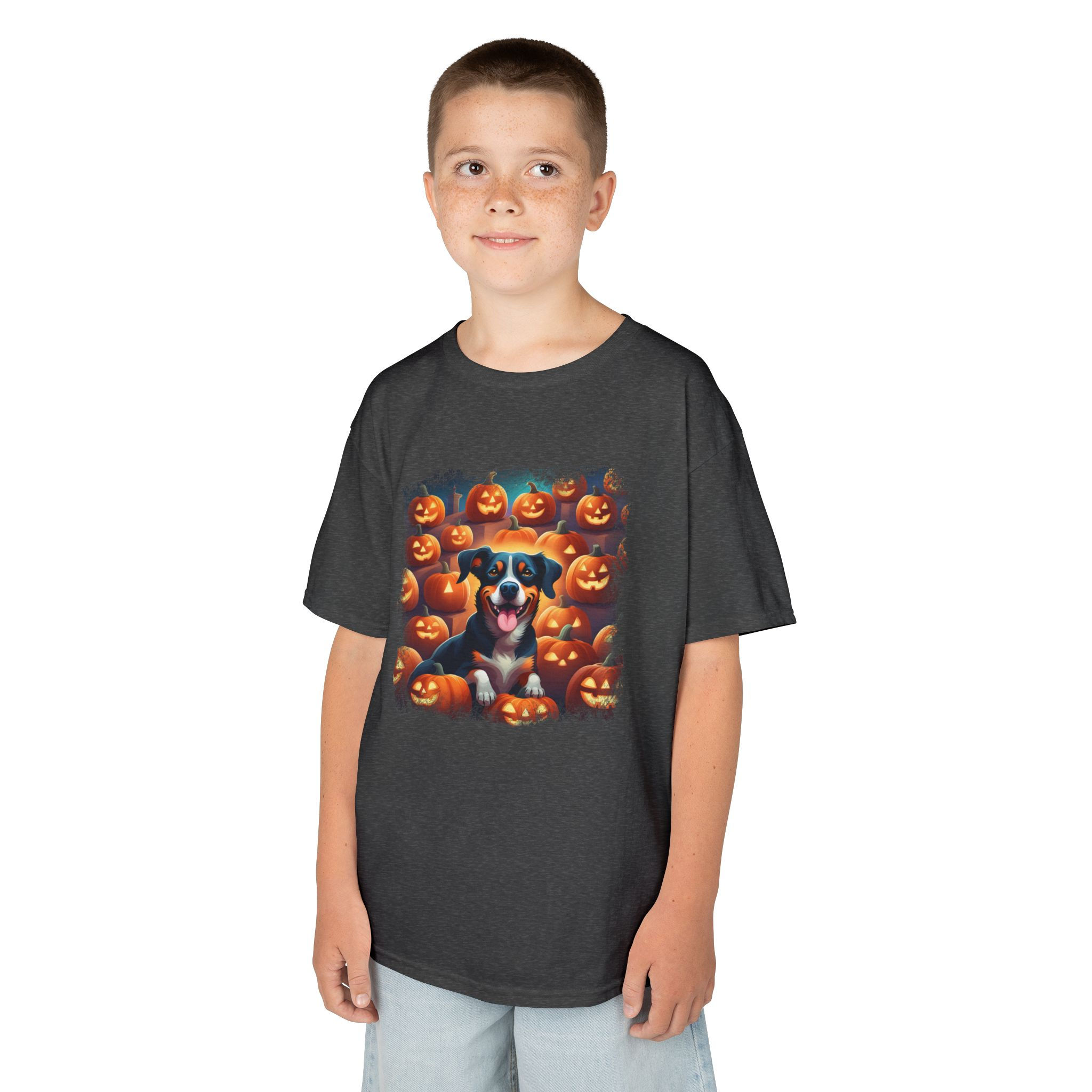 Pumpkin Patch Dog - Kids Tshirt