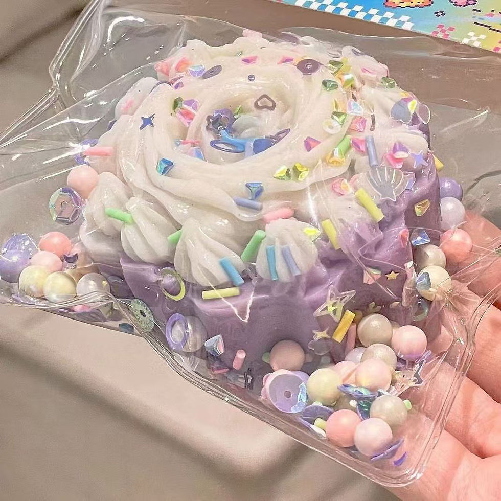 Thumbnail: Taba Squishy Cake Doughnut Stress Relief Toy, Extra Large Sensory Fidget Toys fo