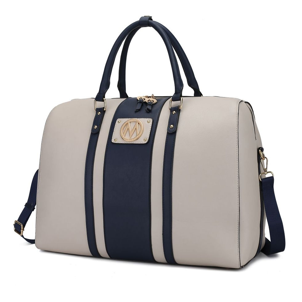 Thumbnail: MKF Collection Melissa Women's Vegan Lather Duffle Bag By Mia K