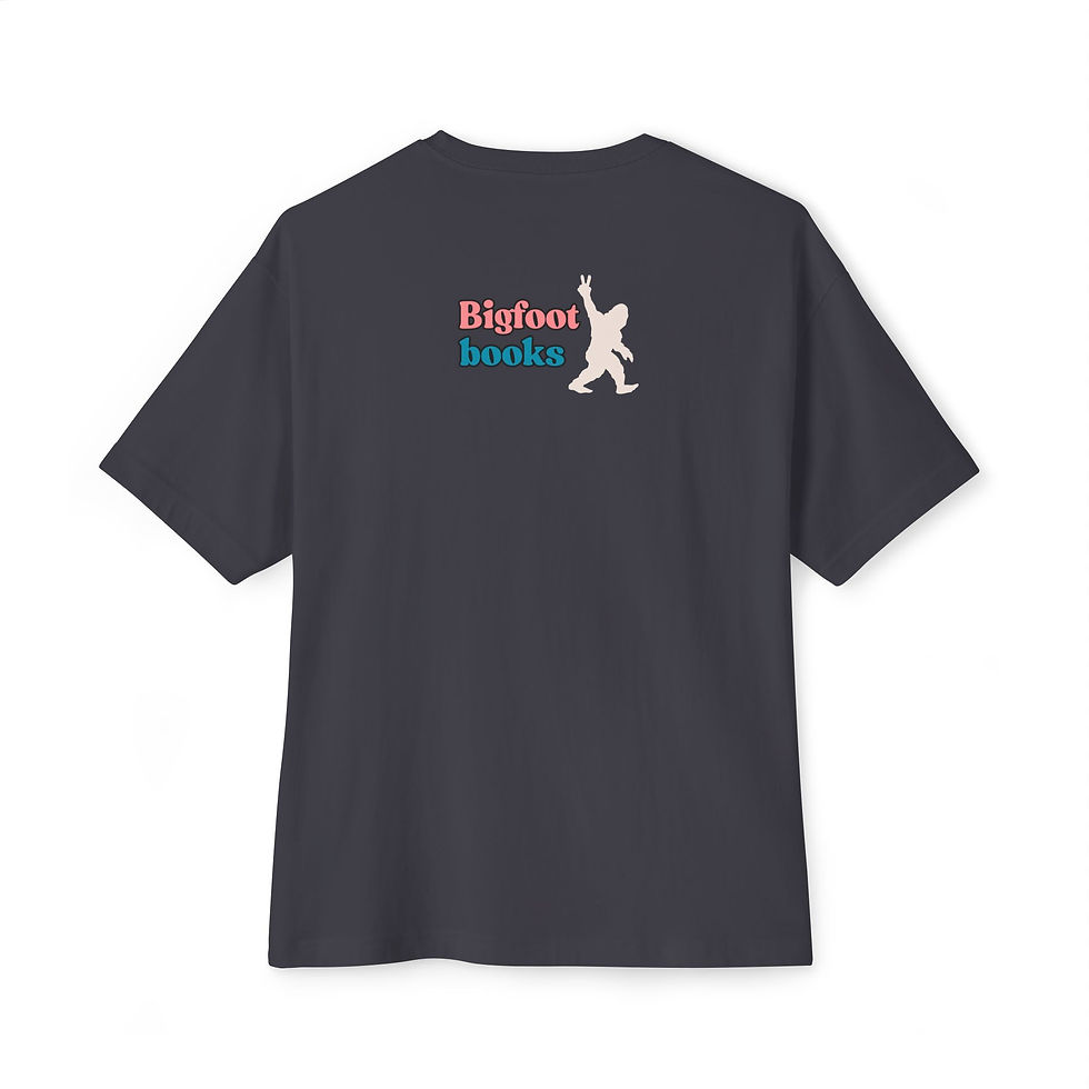 Thumbnail: Barre Boba Bigfoot Books Unisex Oversized Boxy Tee