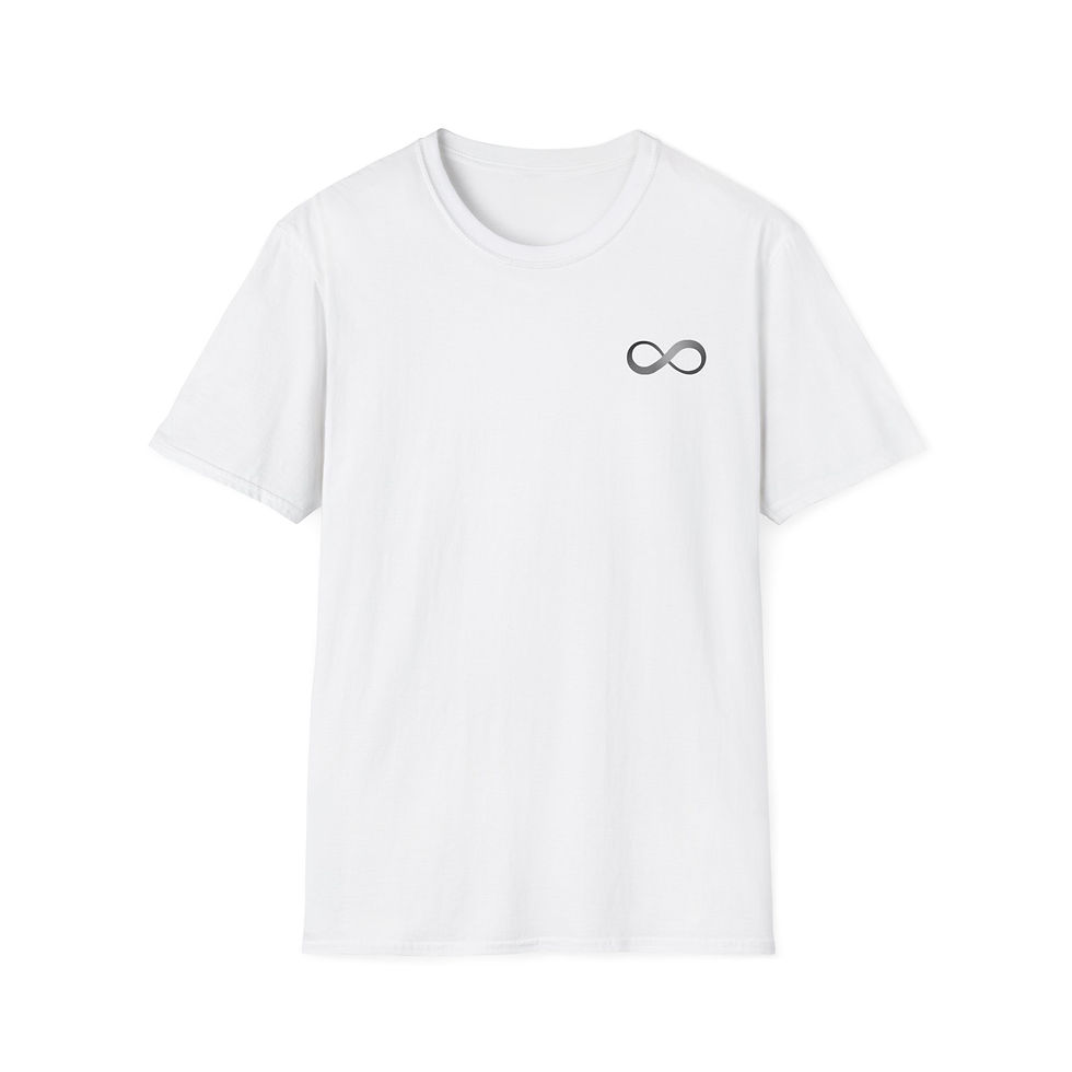 'basic is better.' Infinity Symbol Softstyle T-Shirt