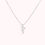 Miniatura: 14K White Gold Nugget Link Chain With Diamond Pendant