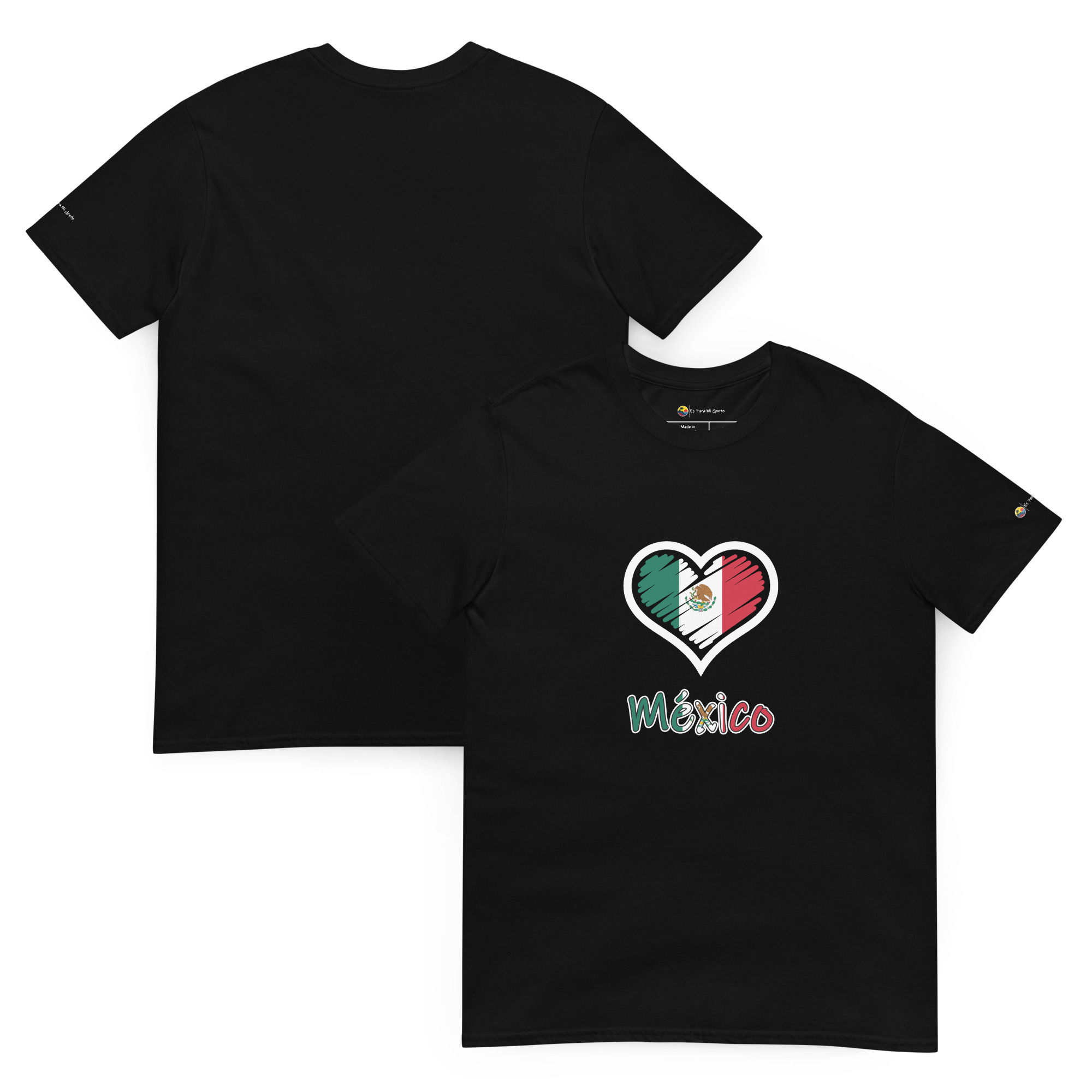 "Corazón 2” - México, classic unisex tee, black