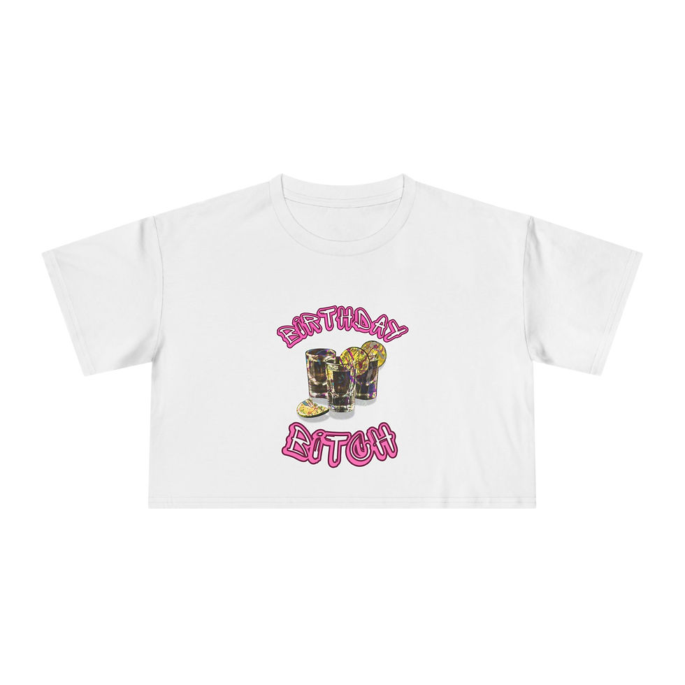 Thumbnail: Tequila Birthday Bitch Women's Crop Tee