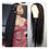 Miniatura: 150%/180% Density Deep Wave Raw Peruvian Virgin 13x4 Lace Front Wig
