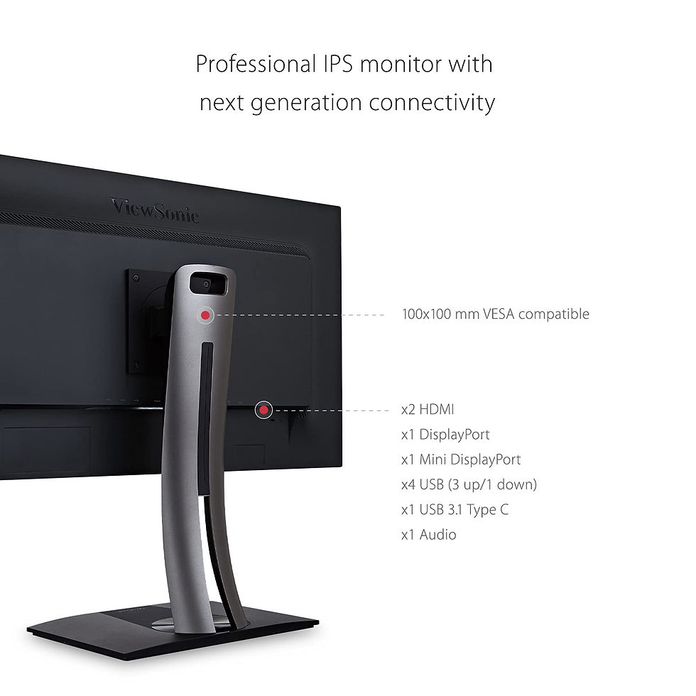Thumbnail: ViewSonic VP2785-4K 27-inch 4K Ultra HD Professional Monitor with 99% Adobe R...