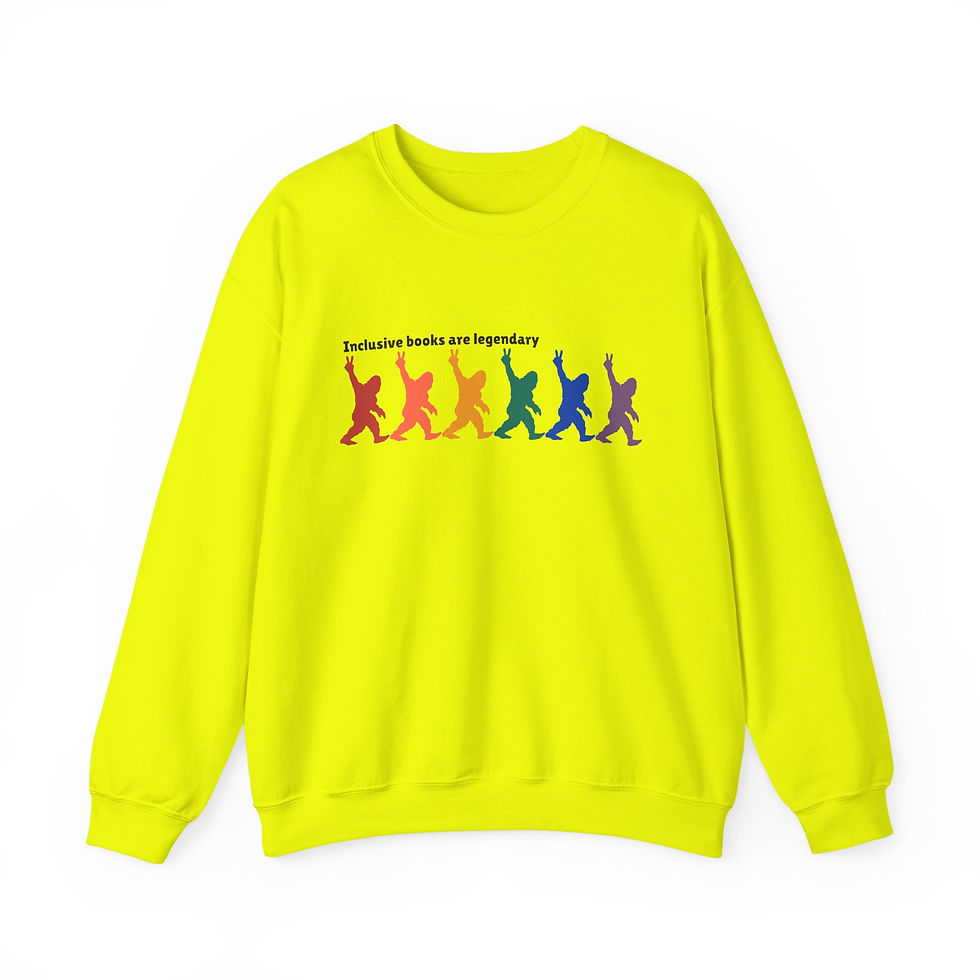 Thumbnail: Inclusive books are legendary Unisex Crewneck Sweatshirt