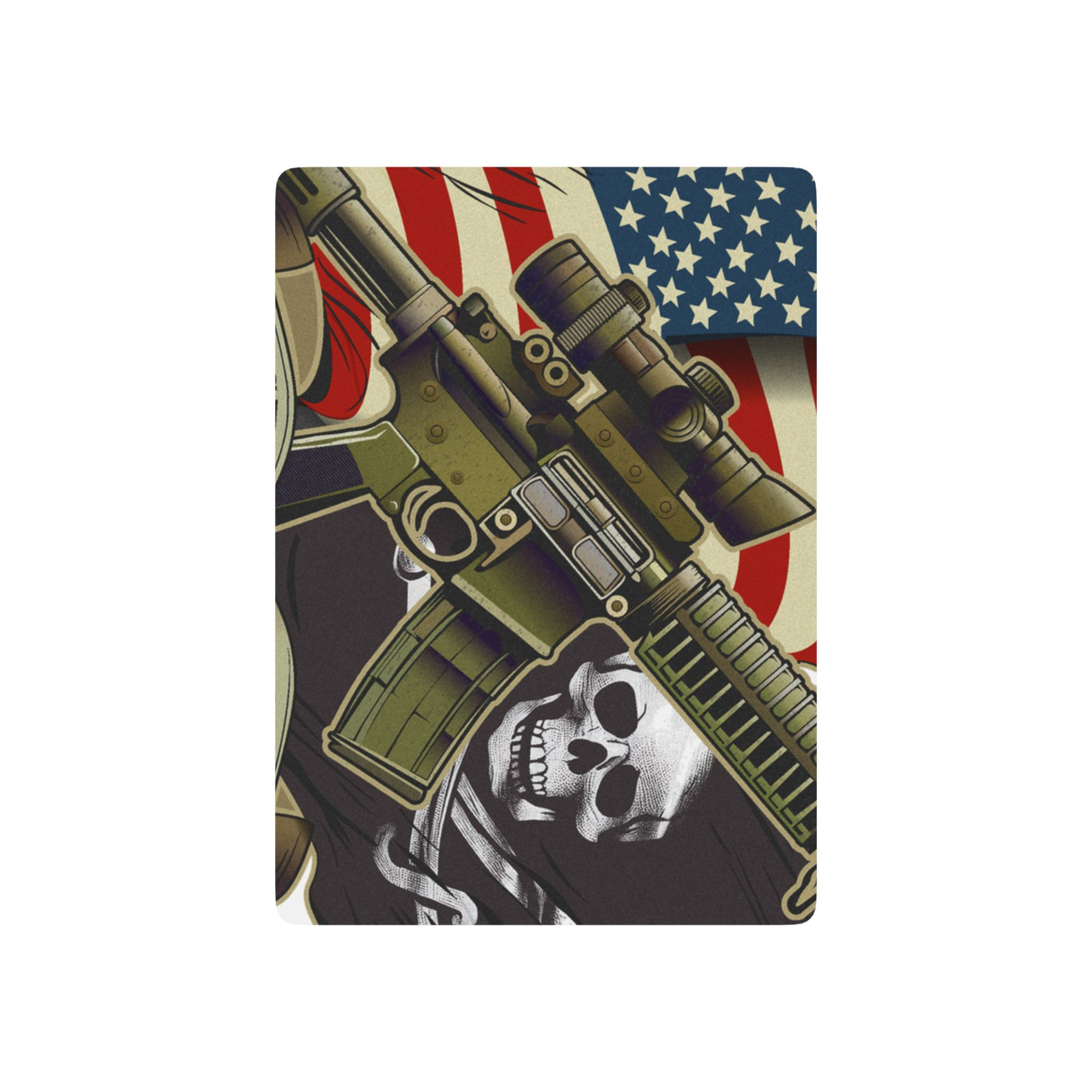 Patriotic Poker Playing Cards Set, Gift for Card Game Lovers, Vintage