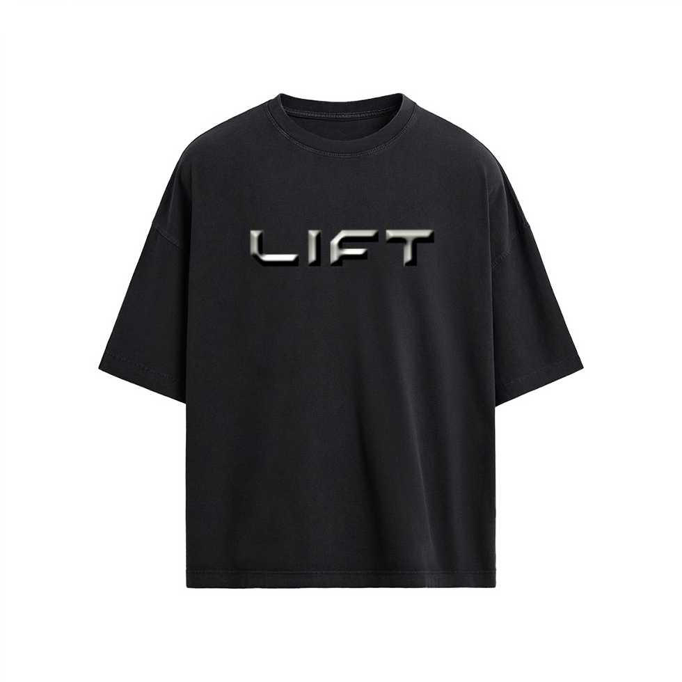 Lift Unisex Oversized T-shirt(190 GSM)