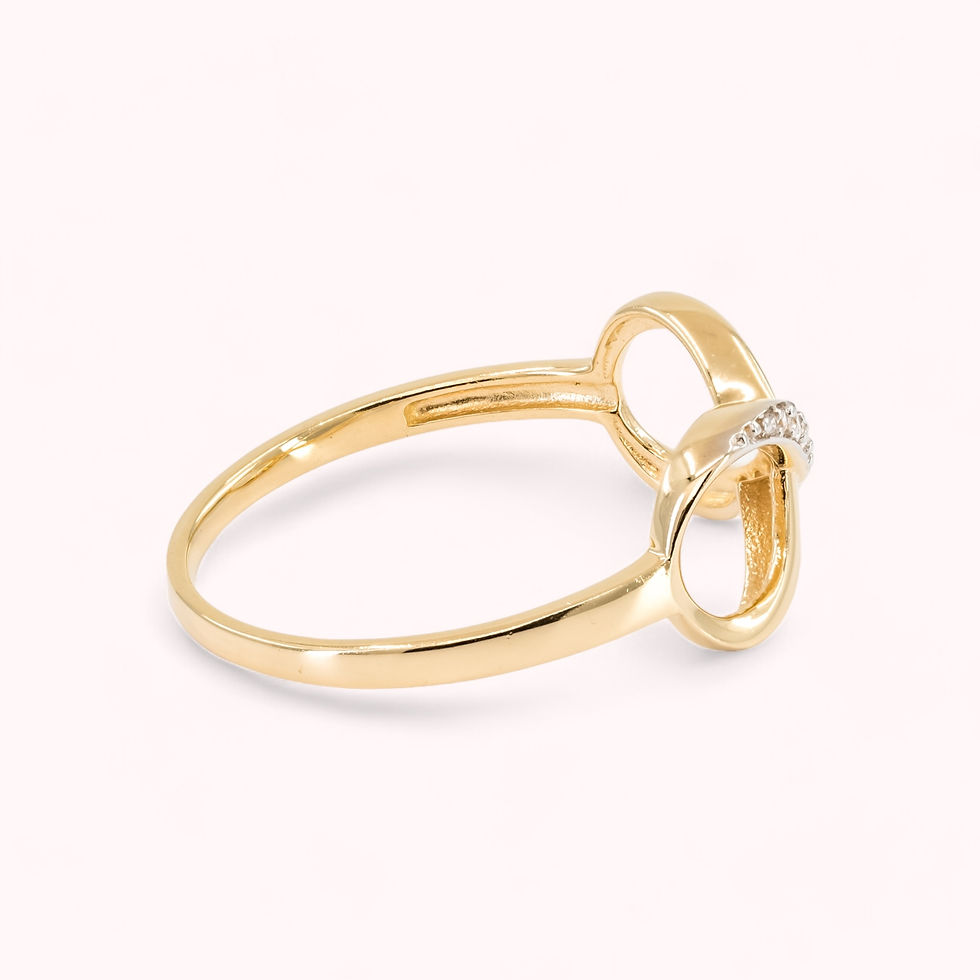Miniatura: 14K Gold Simple Infinity Ring