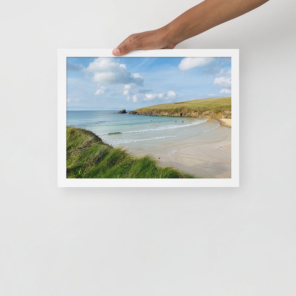 Thumbnail: Trevone Skies Framed Print