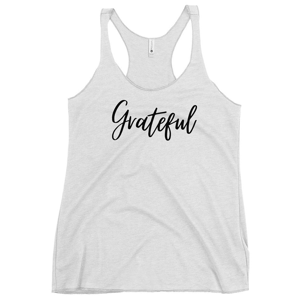 Thumbnail: Black Grateful Women's Racerback Tank