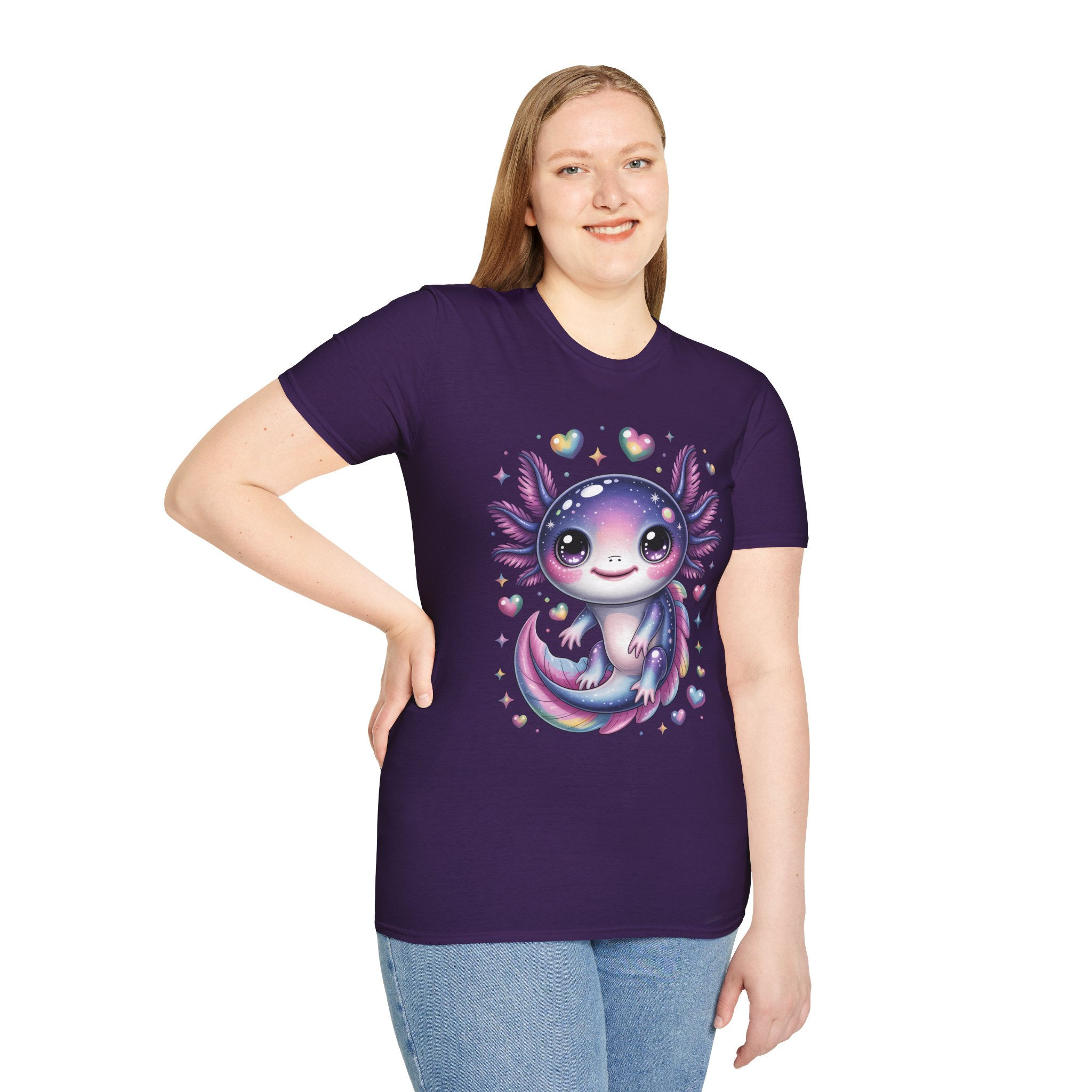 Cute Axolotl Graphic T-Shirt, Pet Lover Shirt, Birthday Present, Fun Design