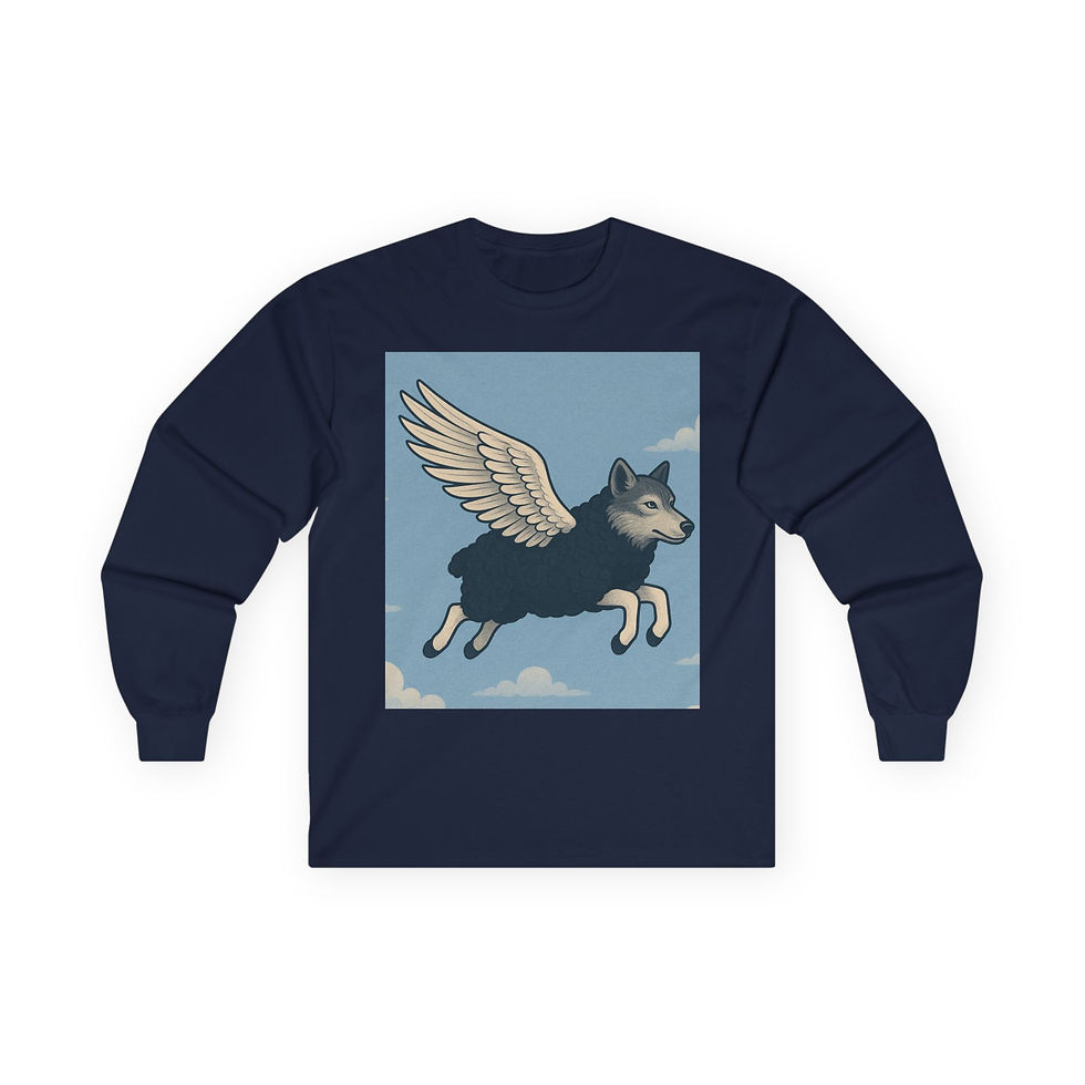 Thumbnail: When Black Sheep Fly Cotton Long Sleeve Tee