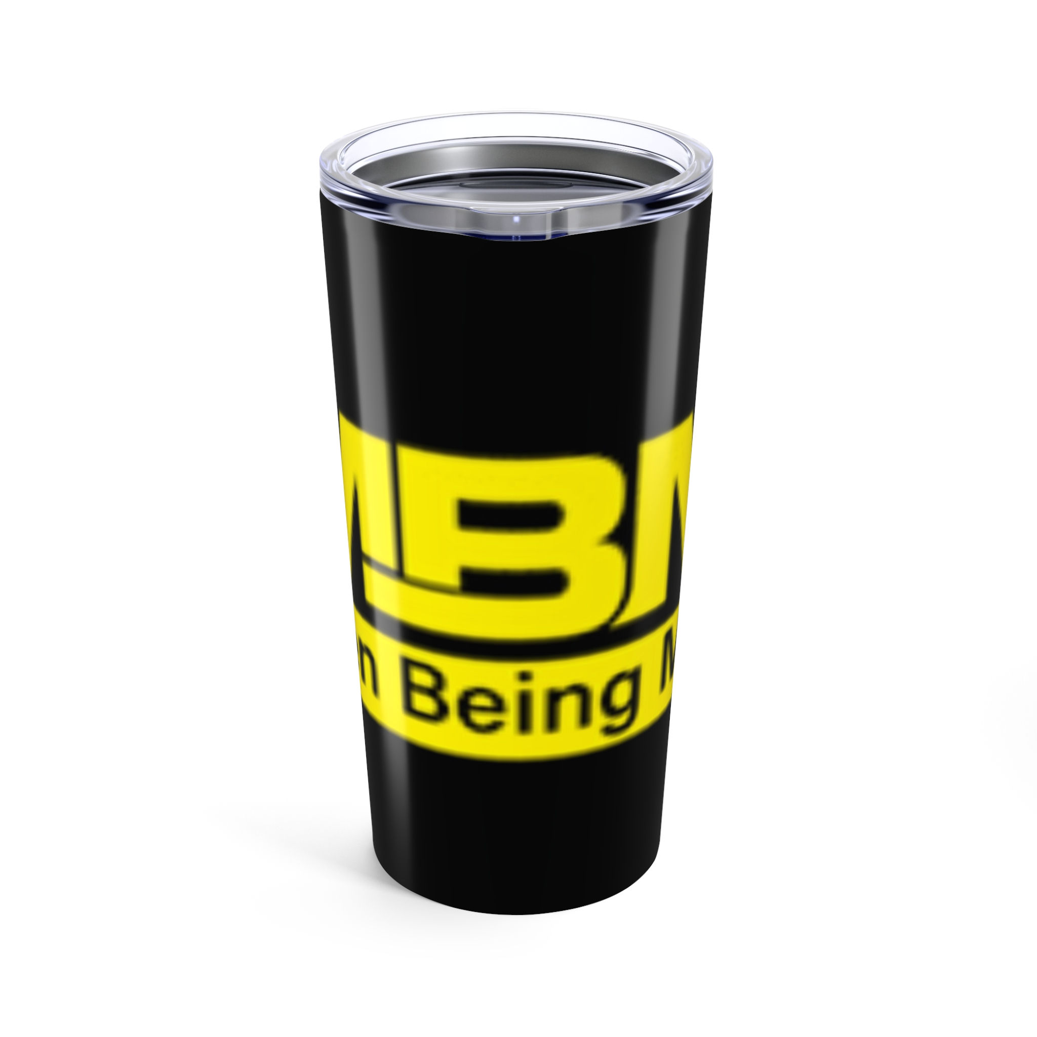 For the Man who enjoys Being a Man, Bold black and yellow Tumbler