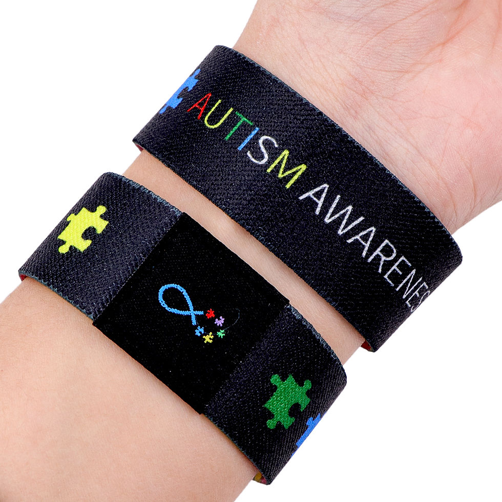 Thumbnail: Autism Awareness Bracelet For Women Men Armband Sport Wristband Elastic Bangle B