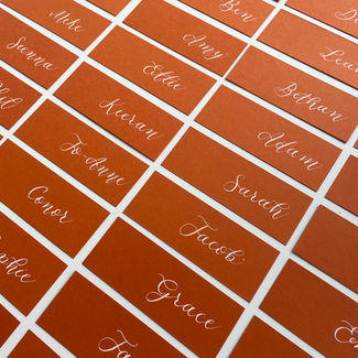 Calligraphy place cards